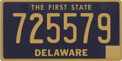DE license plate 725579
