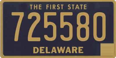 DE license plate 725580