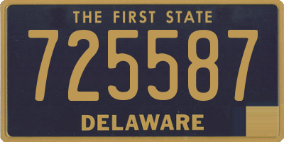 DE license plate 725587