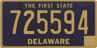 DE license plate 725594