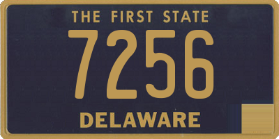 DE license plate 7256