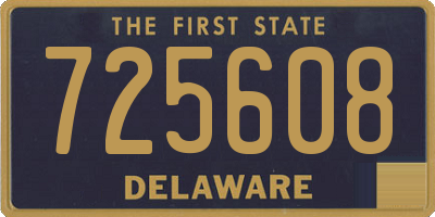 DE license plate 725608
