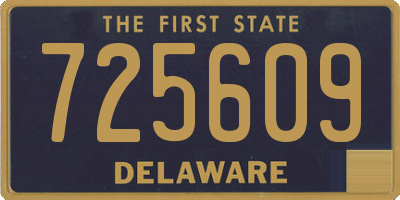 DE license plate 725609