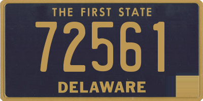 DE license plate 72561