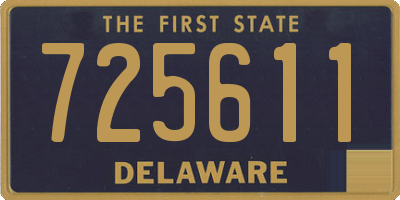DE license plate 725611