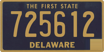 DE license plate 725612