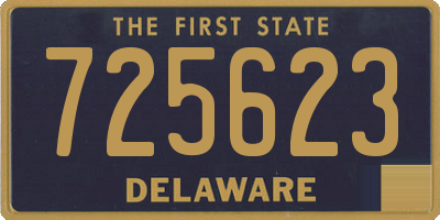 DE license plate 725623