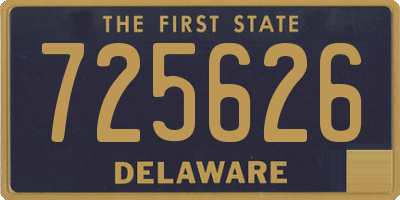DE license plate 725626