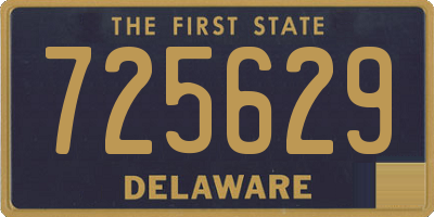 DE license plate 725629