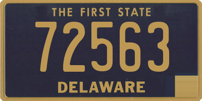 DE license plate 72563