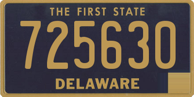 DE license plate 725630
