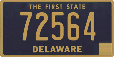 DE license plate 72564