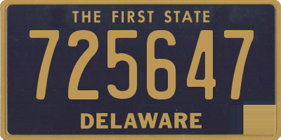 DE license plate 725647
