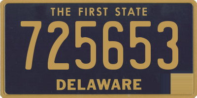 DE license plate 725653