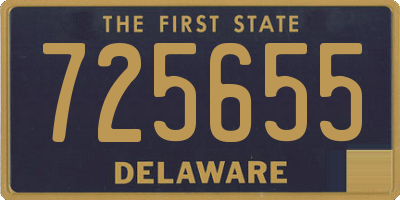 DE license plate 725655
