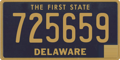 DE license plate 725659
