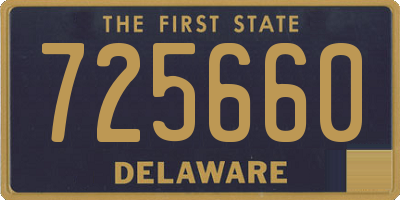 DE license plate 725660