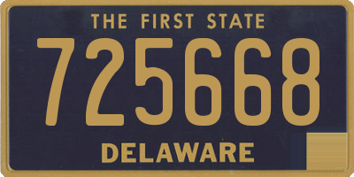 DE license plate 725668