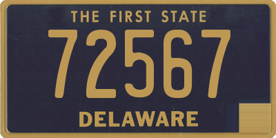 DE license plate 72567