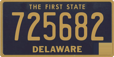 DE license plate 725682