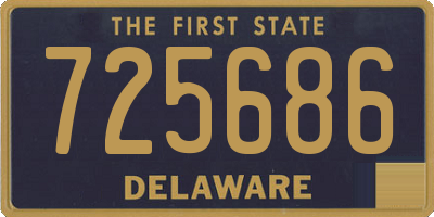 DE license plate 725686