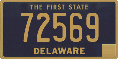 DE license plate 72569