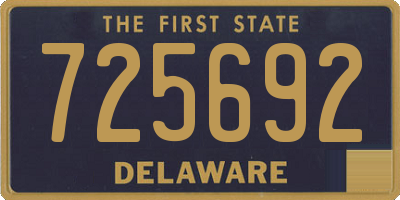 DE license plate 725692