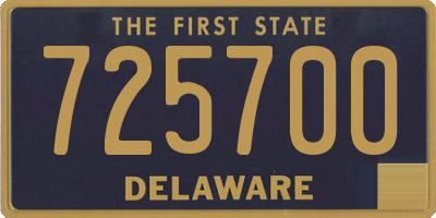 DE license plate 725700