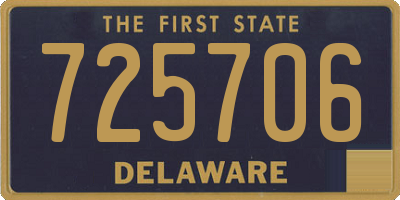 DE license plate 725706