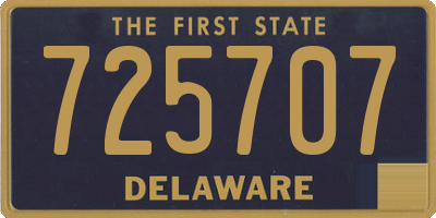 DE license plate 725707