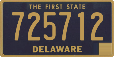DE license plate 725712