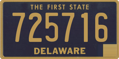 DE license plate 725716