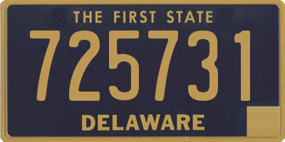 DE license plate 725731