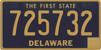 DE license plate 725732