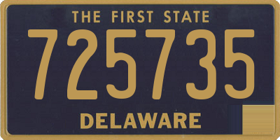 DE license plate 725735
