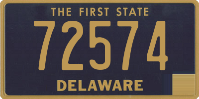 DE license plate 72574