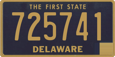 DE license plate 725741