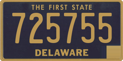 DE license plate 725755