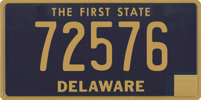 DE license plate 72576
