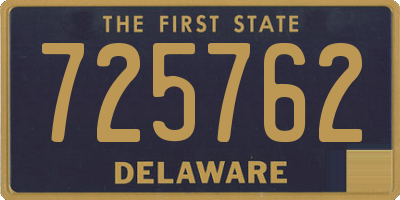 DE license plate 725762