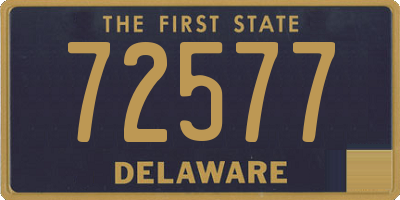 DE license plate 72577