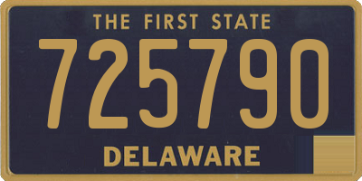DE license plate 725790
