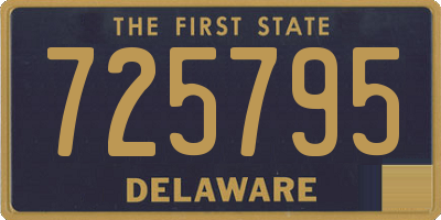DE license plate 725795
