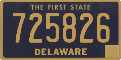 DE license plate 725826