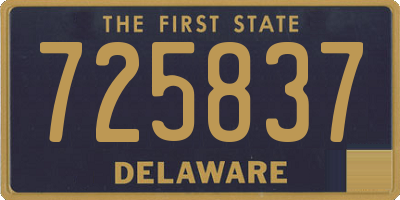 DE license plate 725837