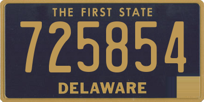 DE license plate 725854