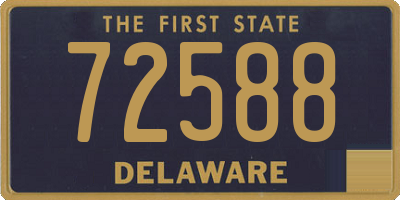 DE license plate 72588