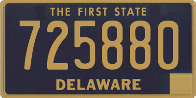 DE license plate 725880