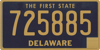DE license plate 725885