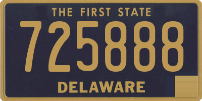 DE license plate 725888